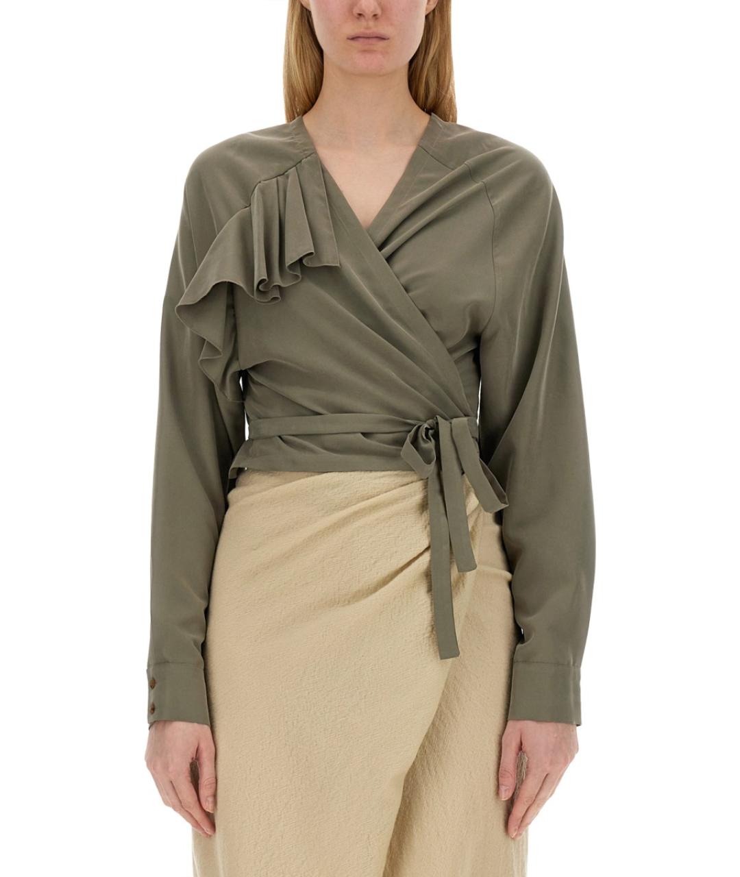 ALYSI Зеленая блузы, фото 5