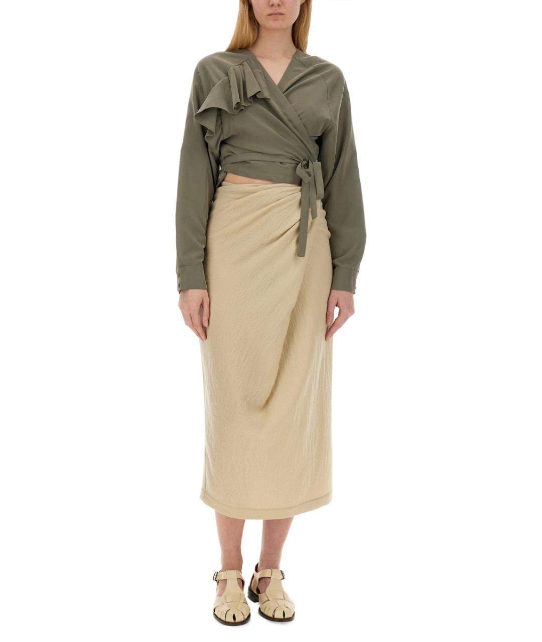 ALYSI Зеленая блузы, фото 2