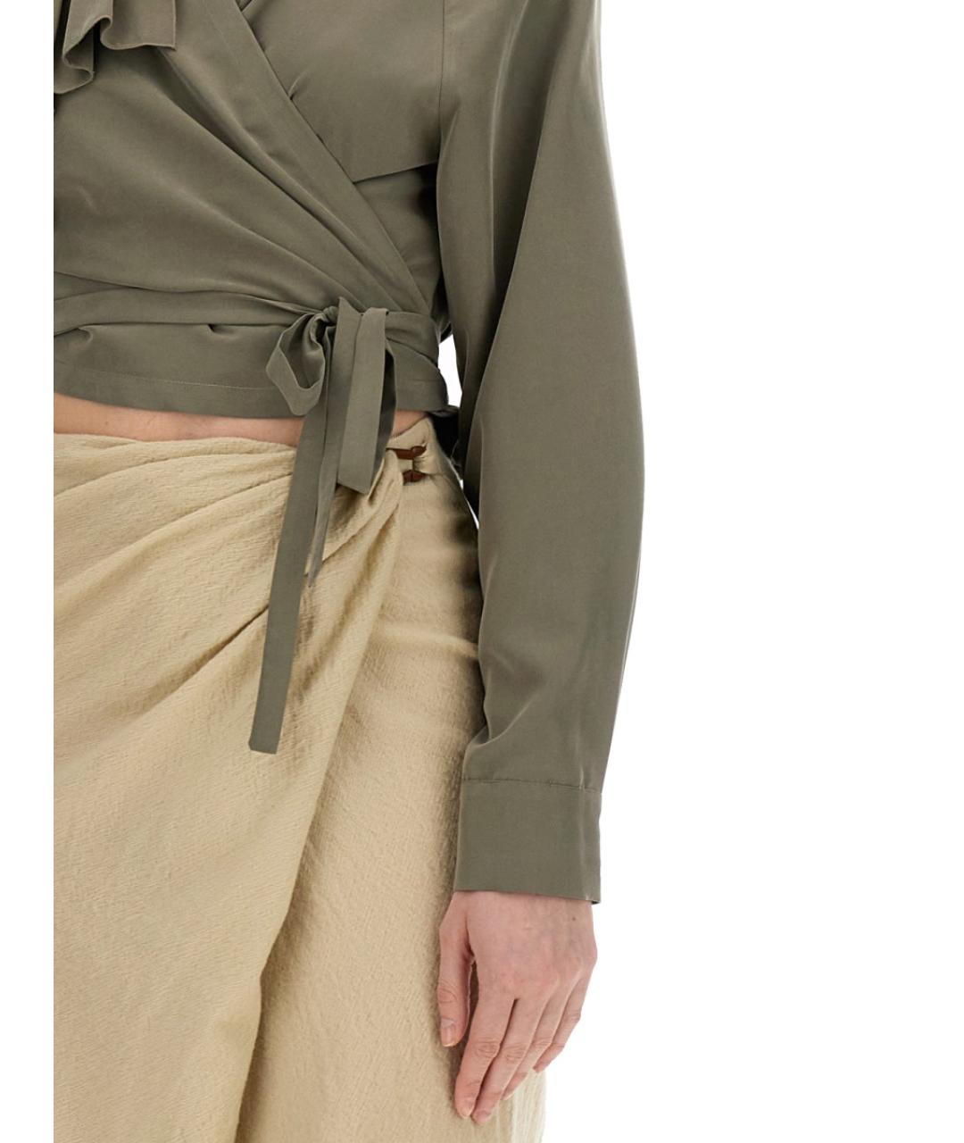 ALYSI Зеленая блузы, фото 4