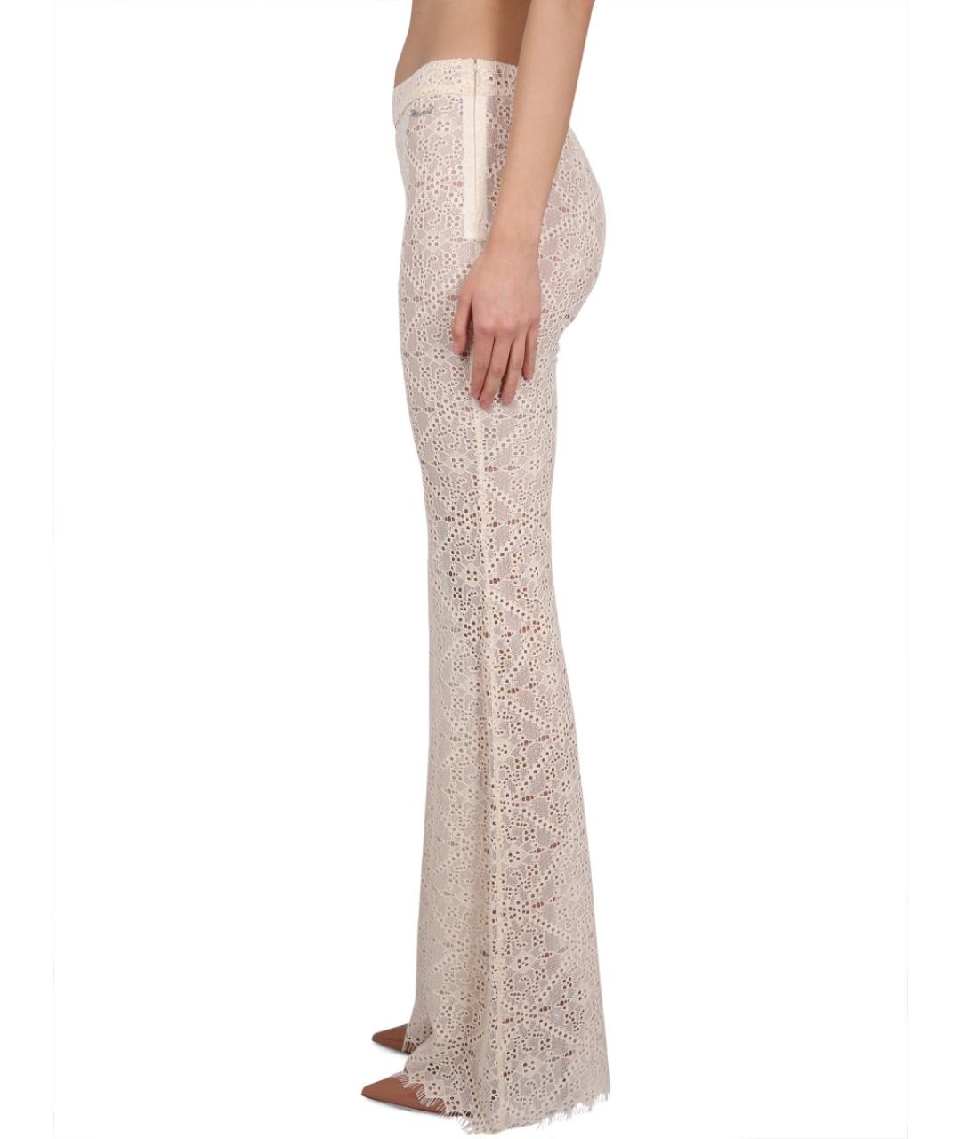 DSQUARED2 Розовые полиэстеровые прямые брюки, фото 3