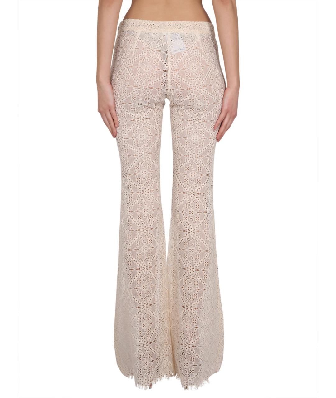 DSQUARED2 Розовые полиэстеровые прямые брюки, фото 4