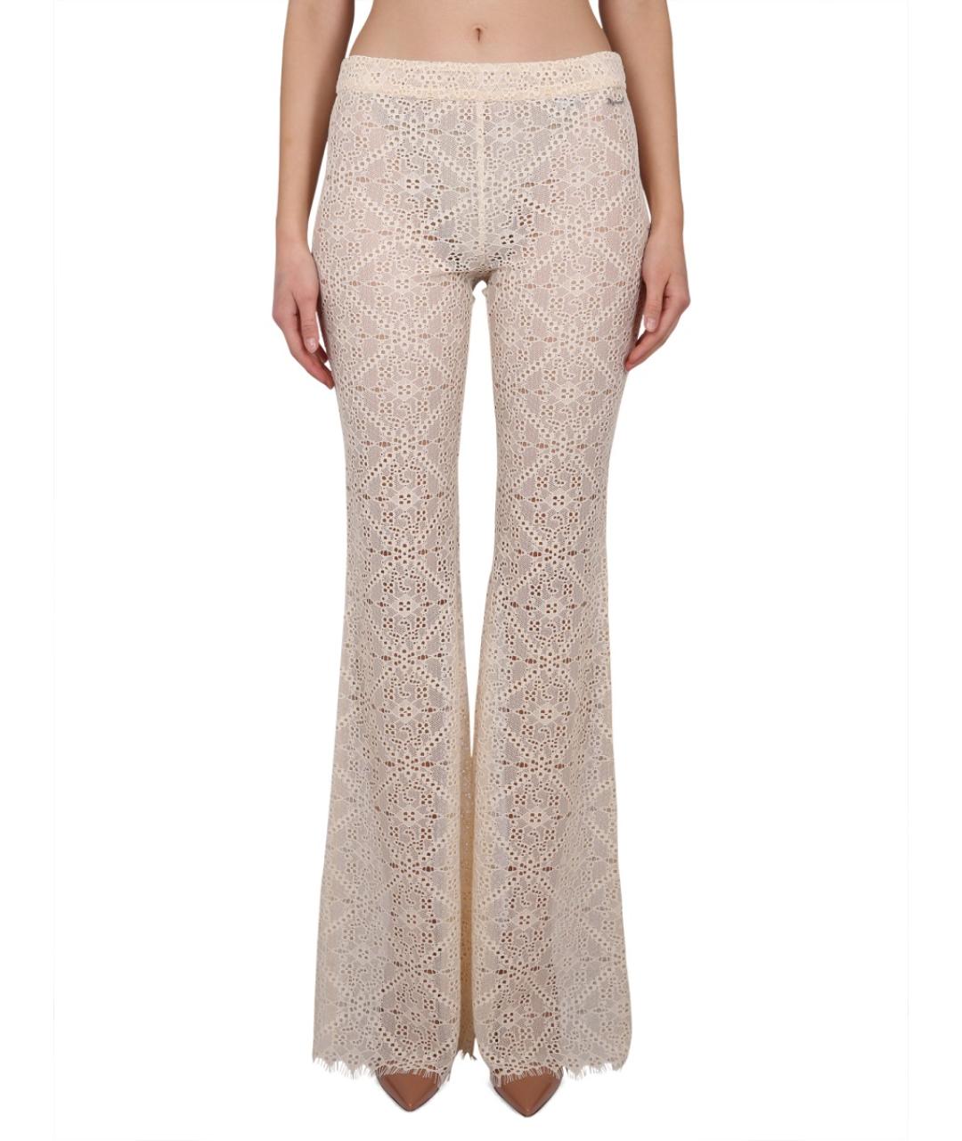 DSQUARED2 Розовые полиэстеровые прямые брюки, фото 5