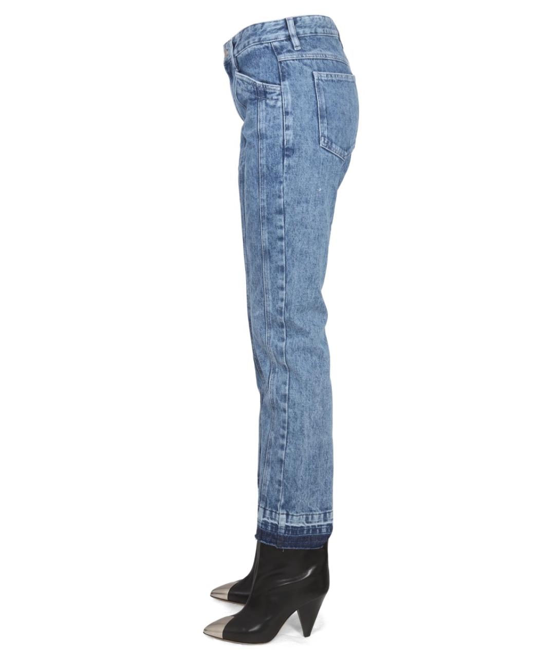 ISABEL MARANT ETOILE Синие хлопковые прямые джинсы, фото 3