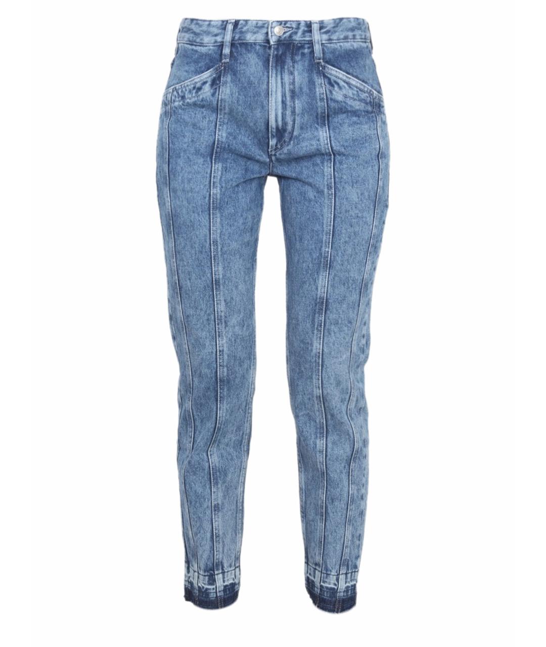 ISABEL MARANT ETOILE Синие хлопковые прямые джинсы, фото 1