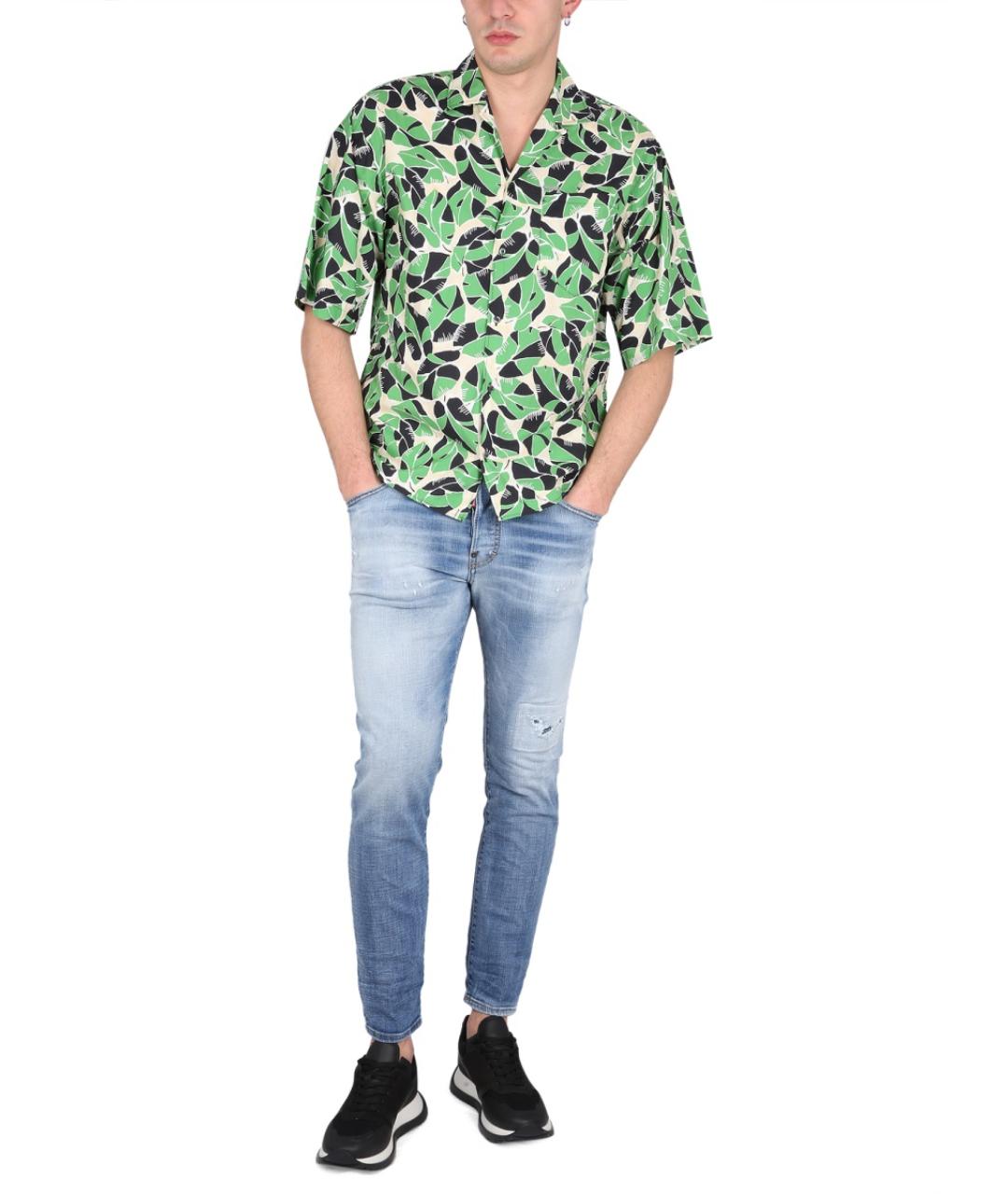 DSQUARED2 Мульти хлопковая кэжуал рубашка, фото 2