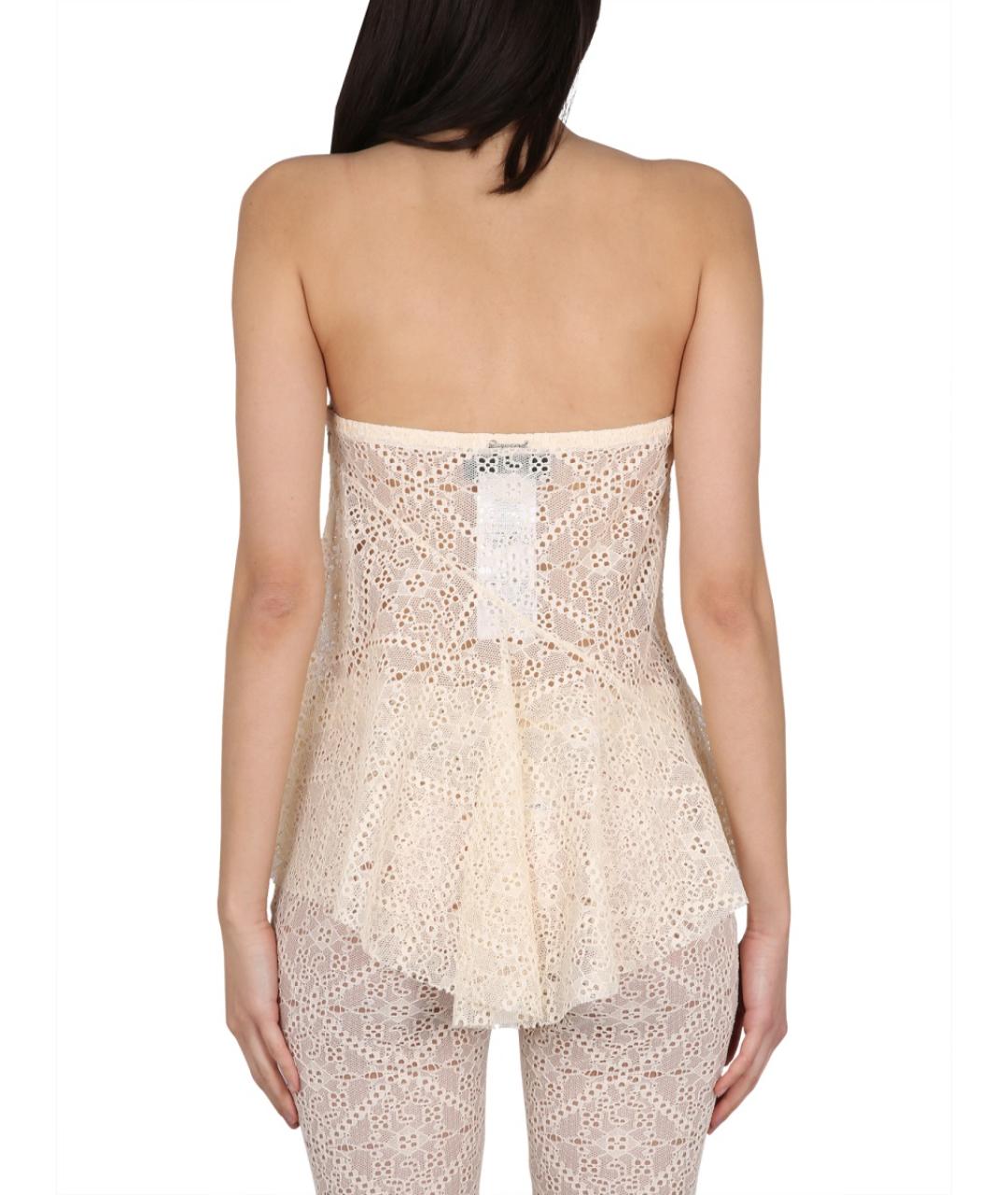 DSQUARED2 Розовая полиэстеровая майка, фото 3