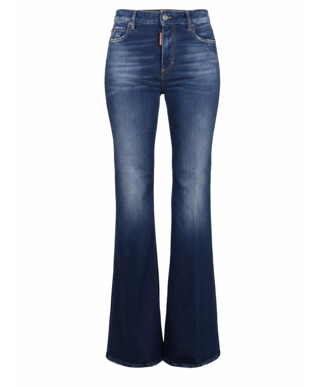 DSQUARED2 Синие хлопковые джинсы клеш, фото 1