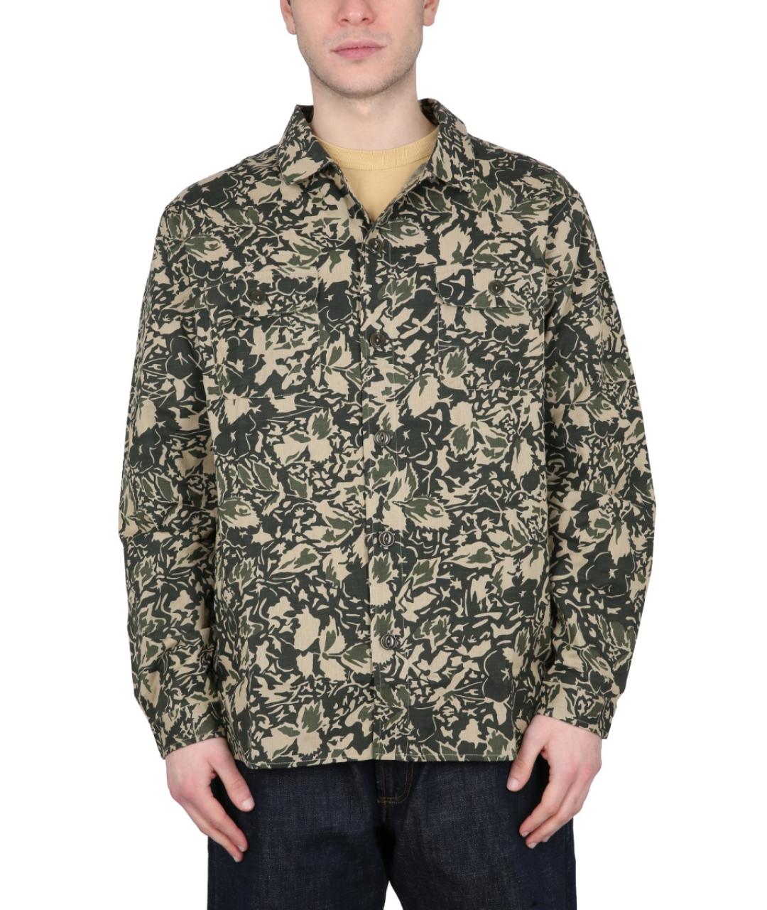 YMC Зеленая хлопковая кэжуал рубашка, фото 5