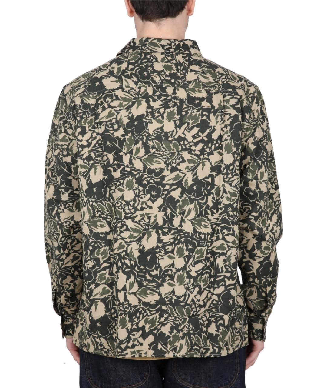 YMC Зеленая хлопковая кэжуал рубашка, фото 3