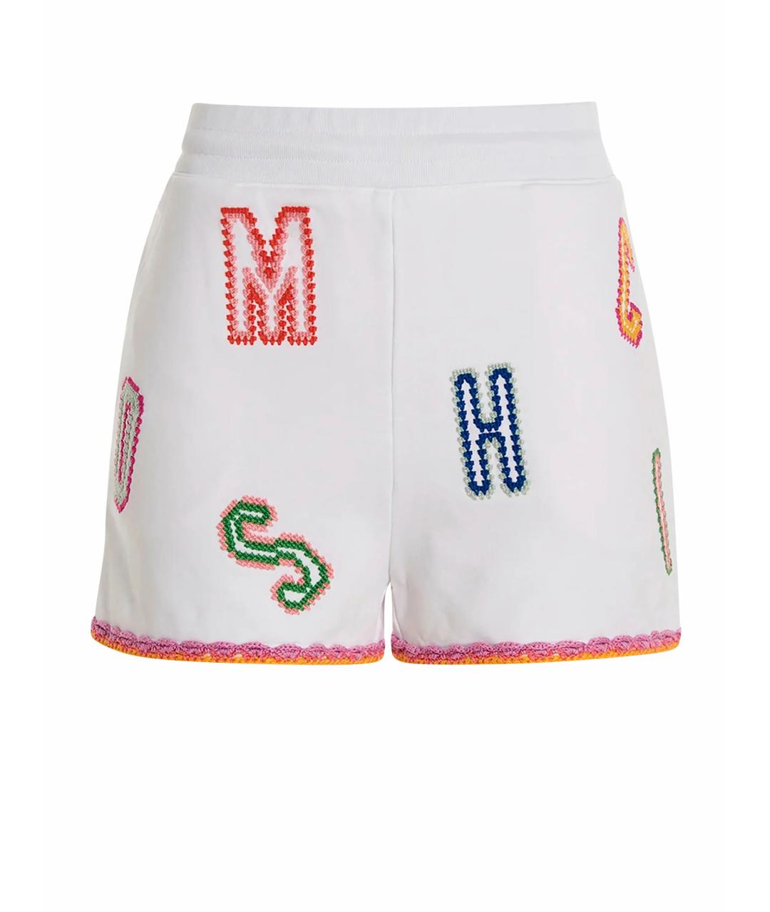 MOSCHINO Белые хлопковые шорты, фото 1