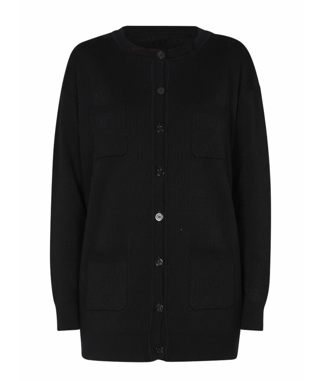 MOSCHINO Черный шерстяной кардиган, фото 1