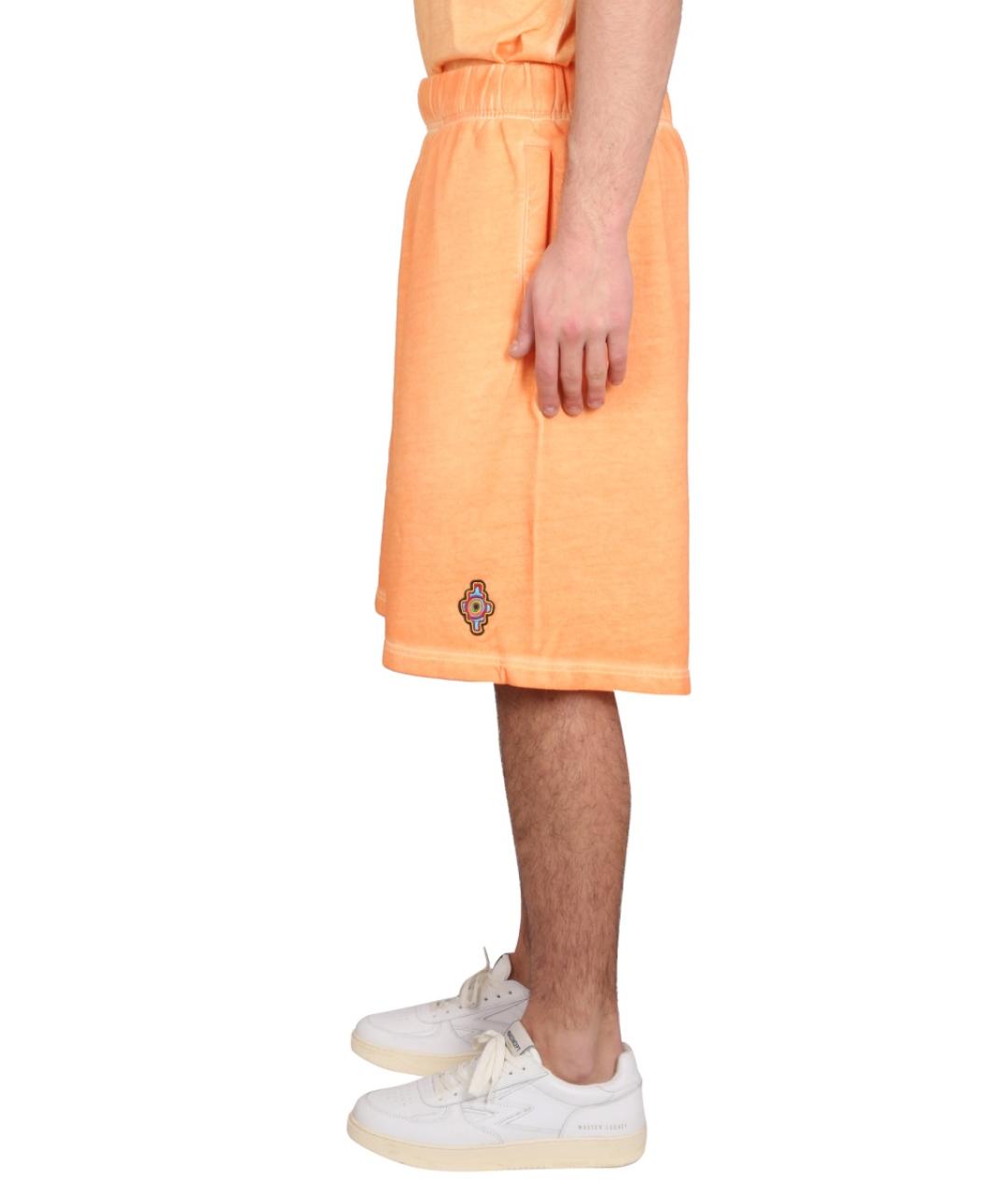 MARCELO BURLON Оранжевое хлопковые шорты, фото 3