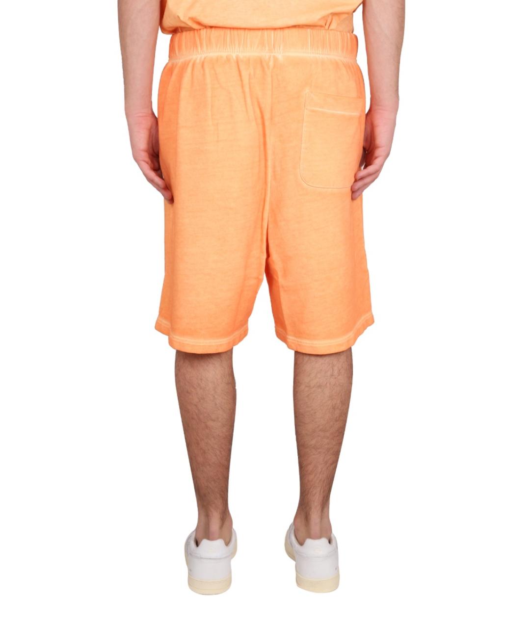 MARCELO BURLON Оранжевое хлопковые шорты, фото 4