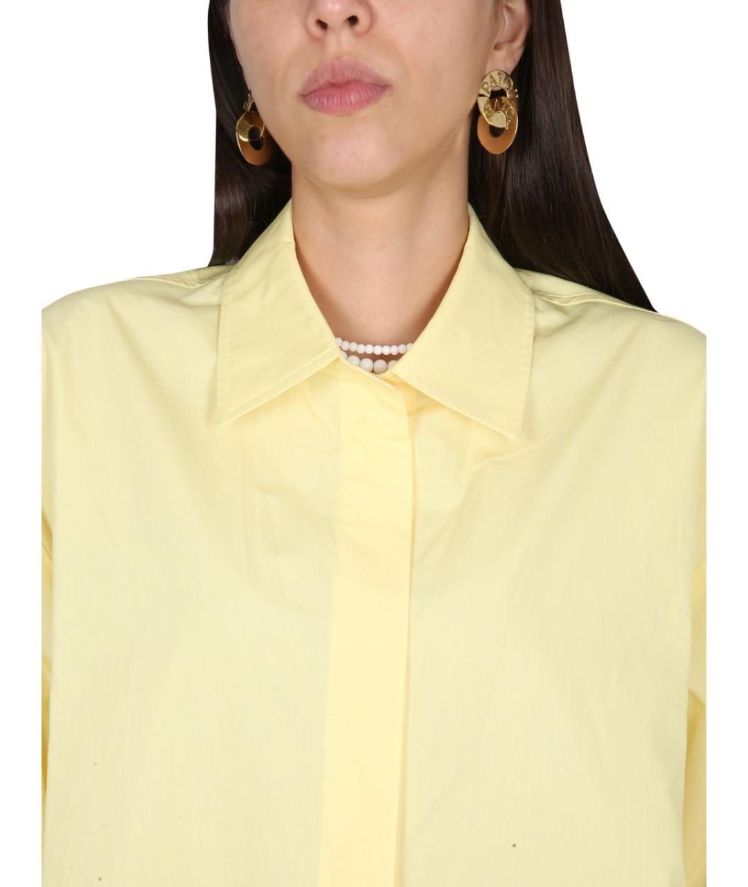 PATOU Желтое хлопковое повседневное платье, фото 4