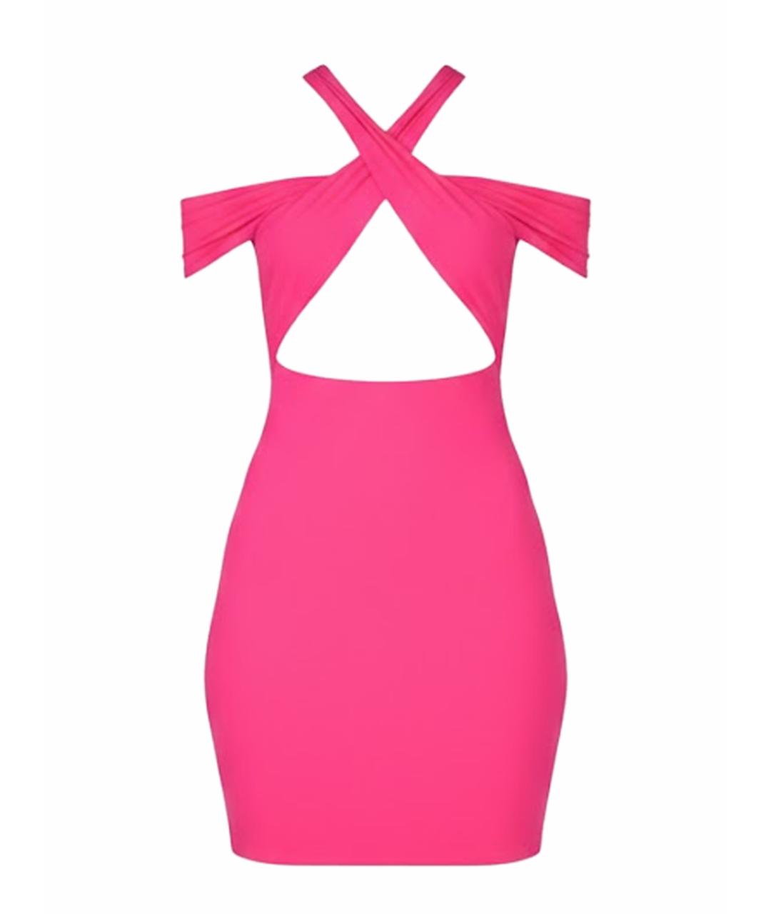 AMAZUIN Фуксия полиамидовое повседневное платье, фото 1