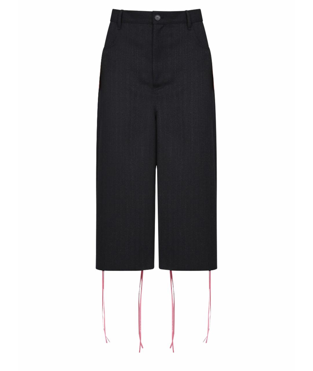 BALENCIAGA Черные шерстяные кюлоты, фото 1