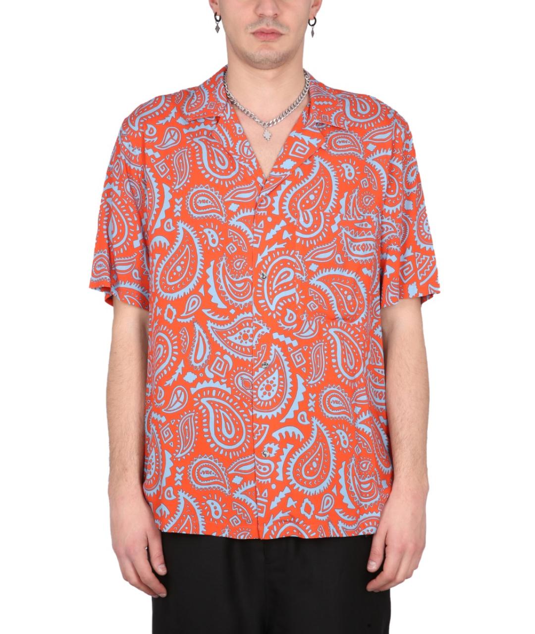 MARCELO BURLON Красная кэжуал рубашка, фото 5