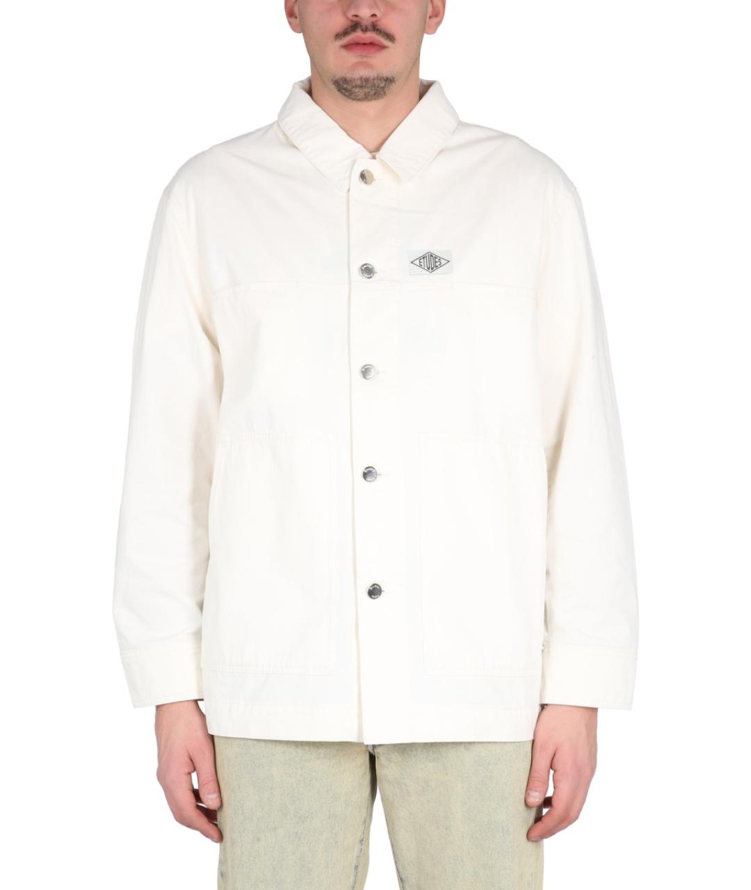 ETUDES Белая хлопковая куртка, фото 5
