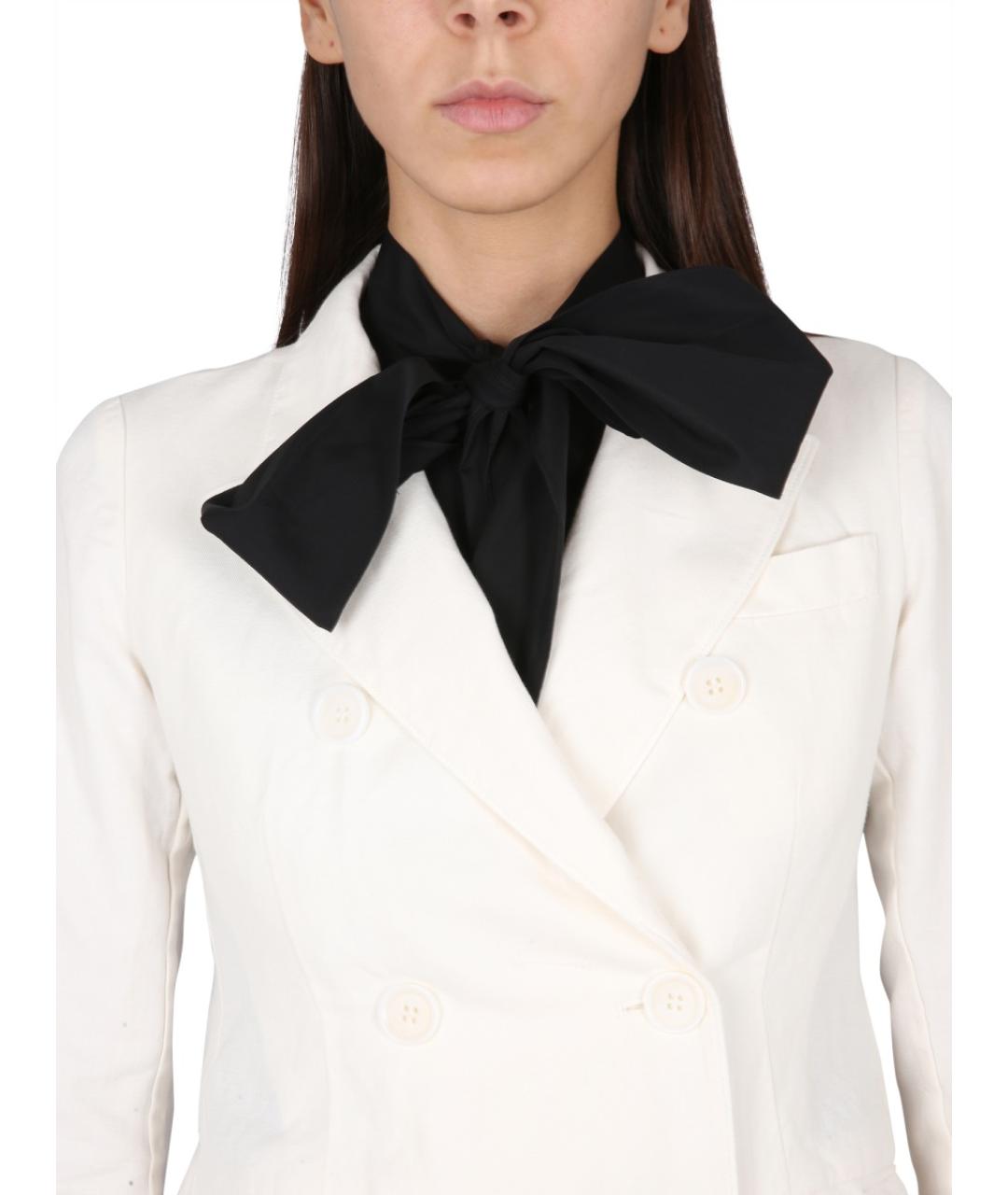 ASPESI Белый хлопковый жакет/пиджак, фото 4
