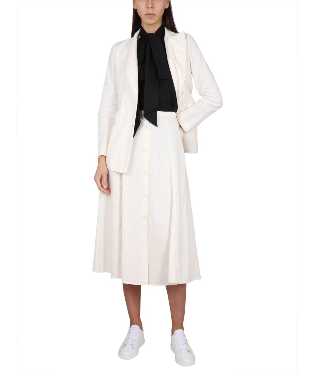 ASPESI Белый хлопковый жакет/пиджак, фото 2