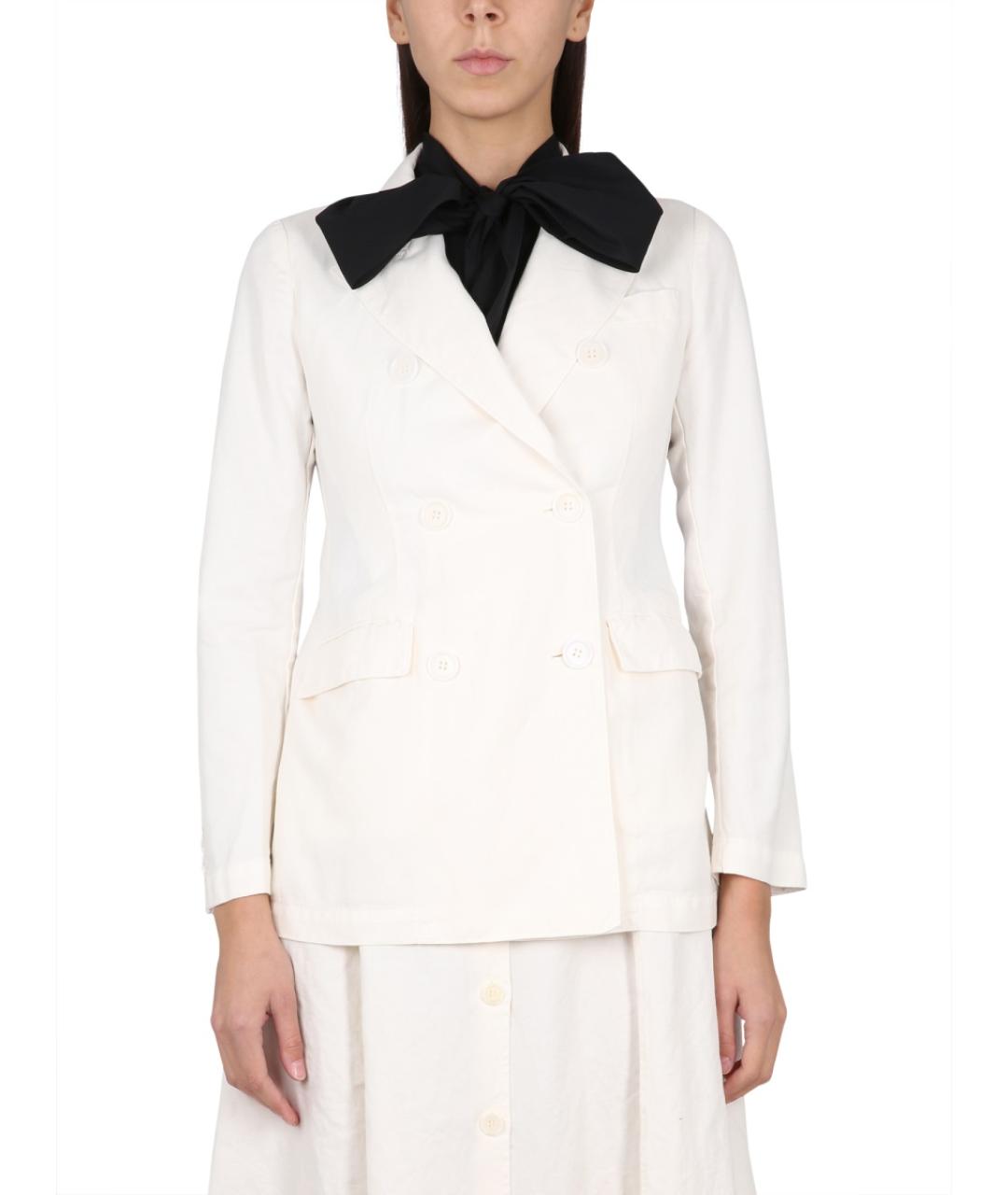 ASPESI Белый хлопковый жакет/пиджак, фото 5