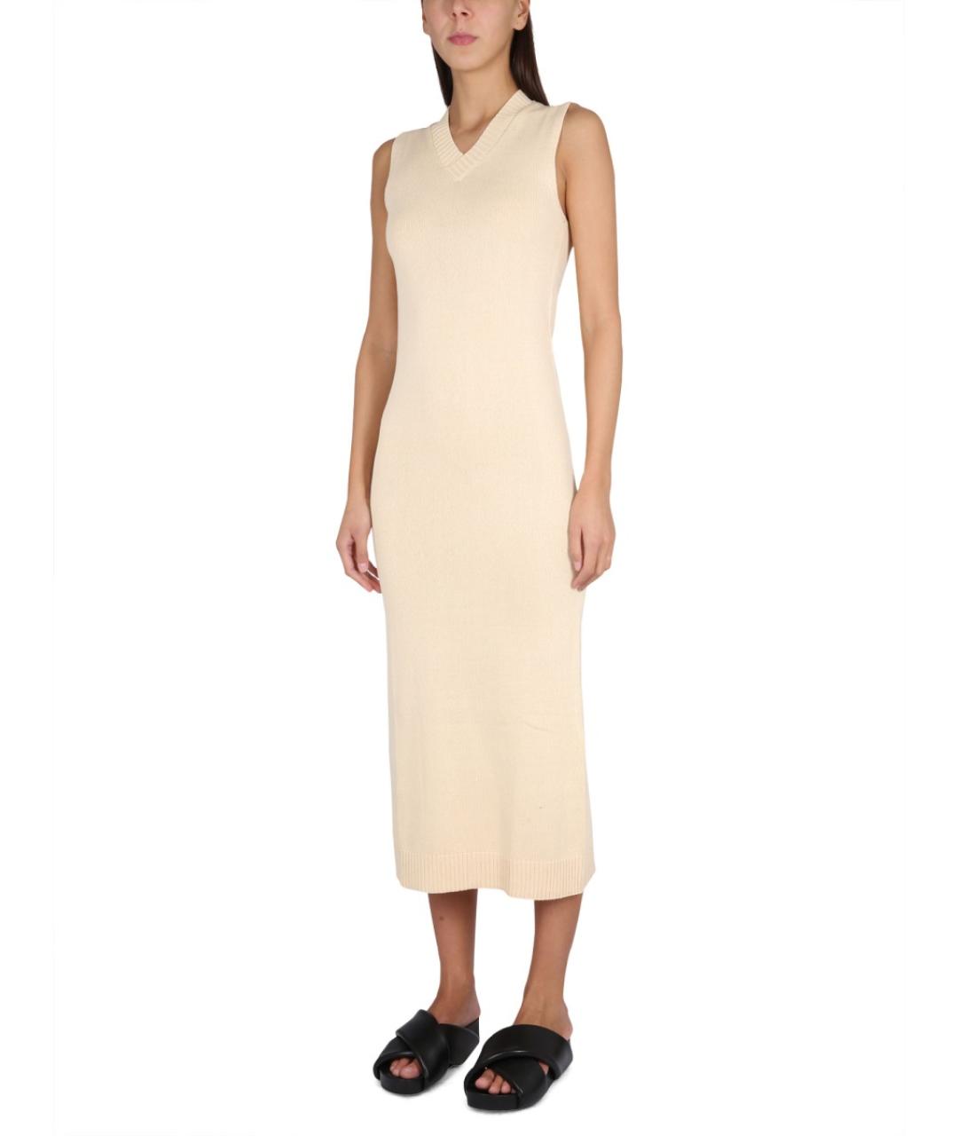 ASPESI Белое хлопковое повседневное платье, фото 2