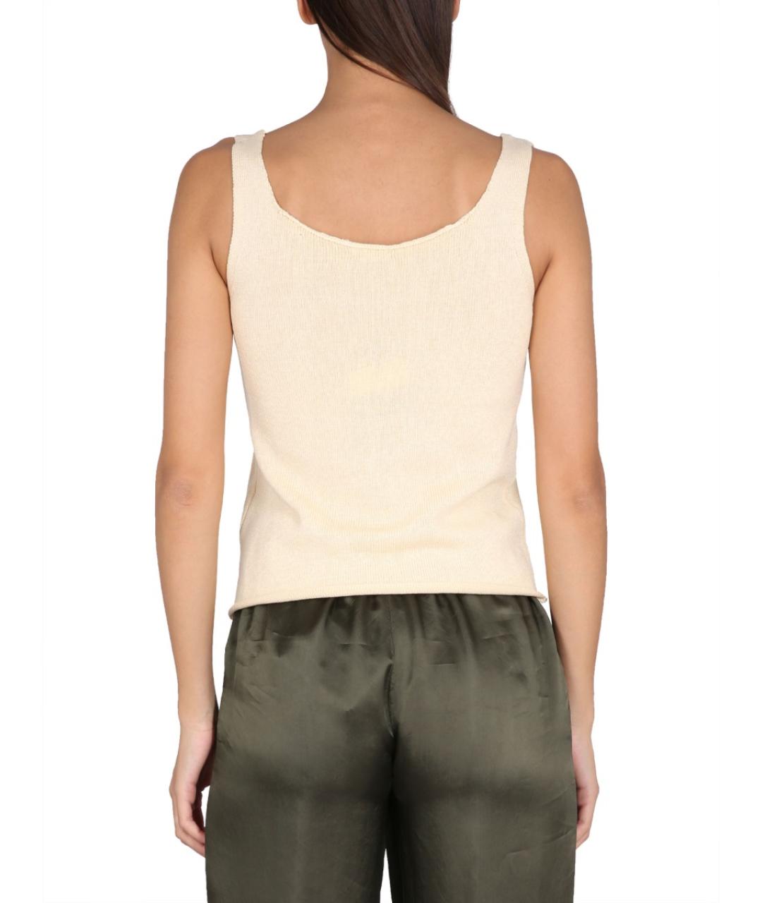 ASPESI Белая хлопковая майка, фото 3