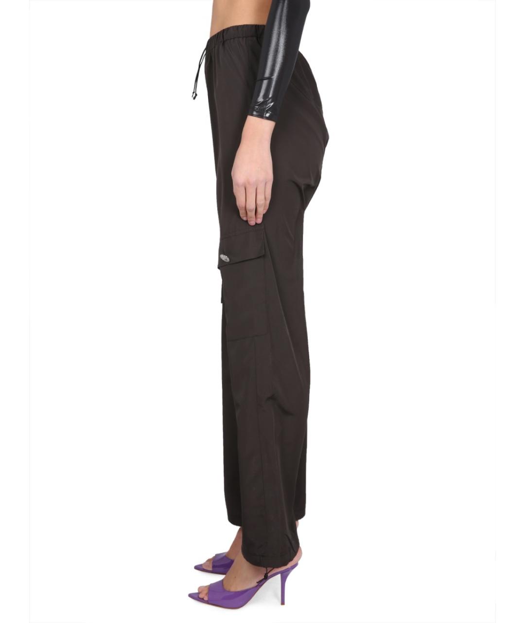 NOT AFTER TEN Черные прямые брюки, фото 3