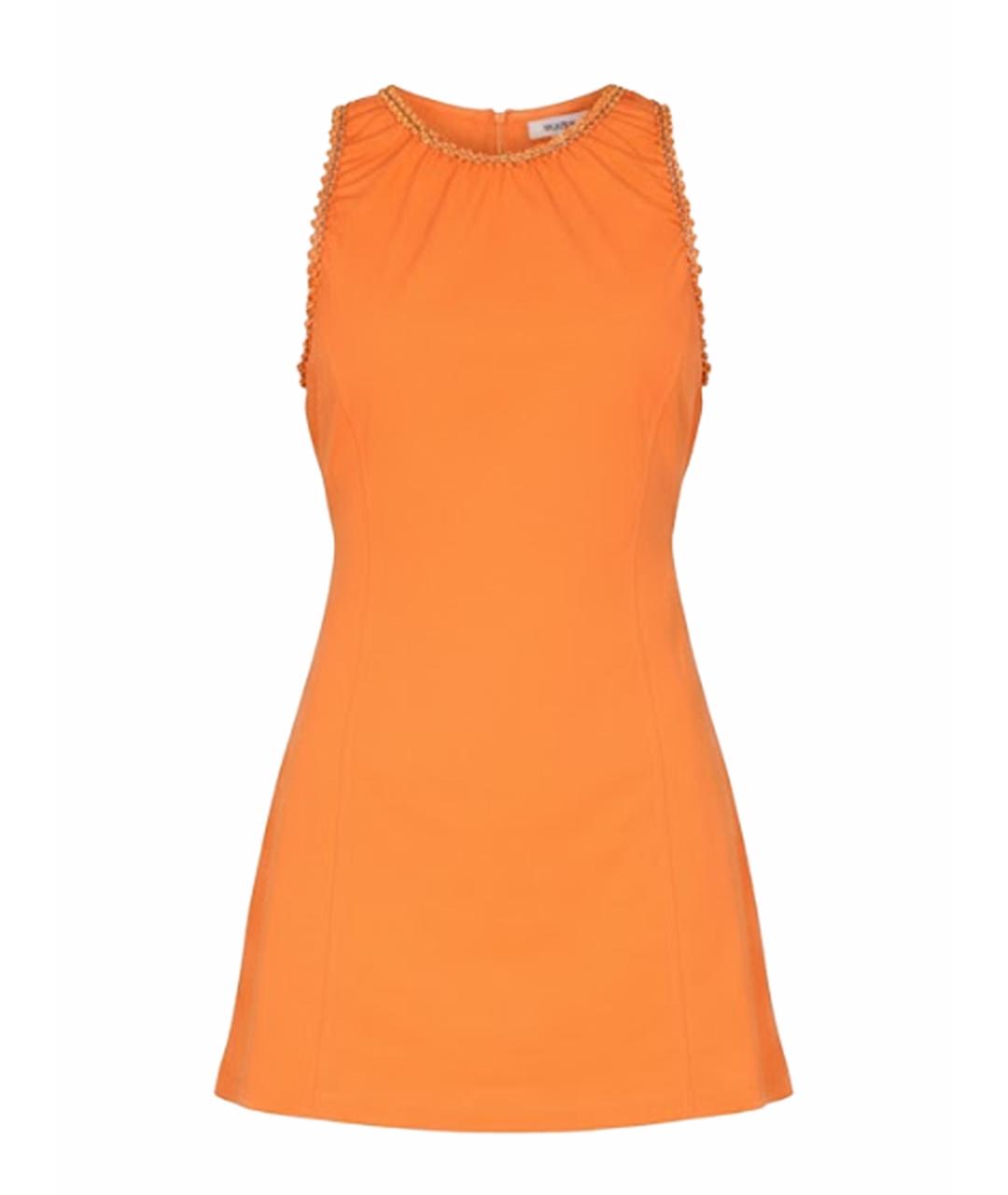BOUTIQUE MOSCHINO Оранжевое хлопковое повседневное платье, фото 1