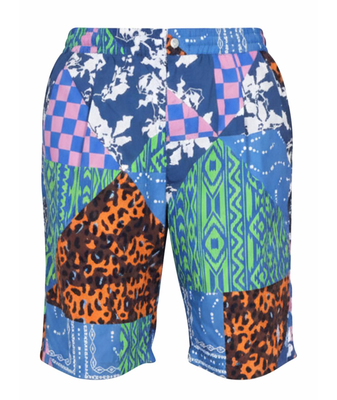 MARCELO BURLON Синие полиамидовые шорты, фото 1