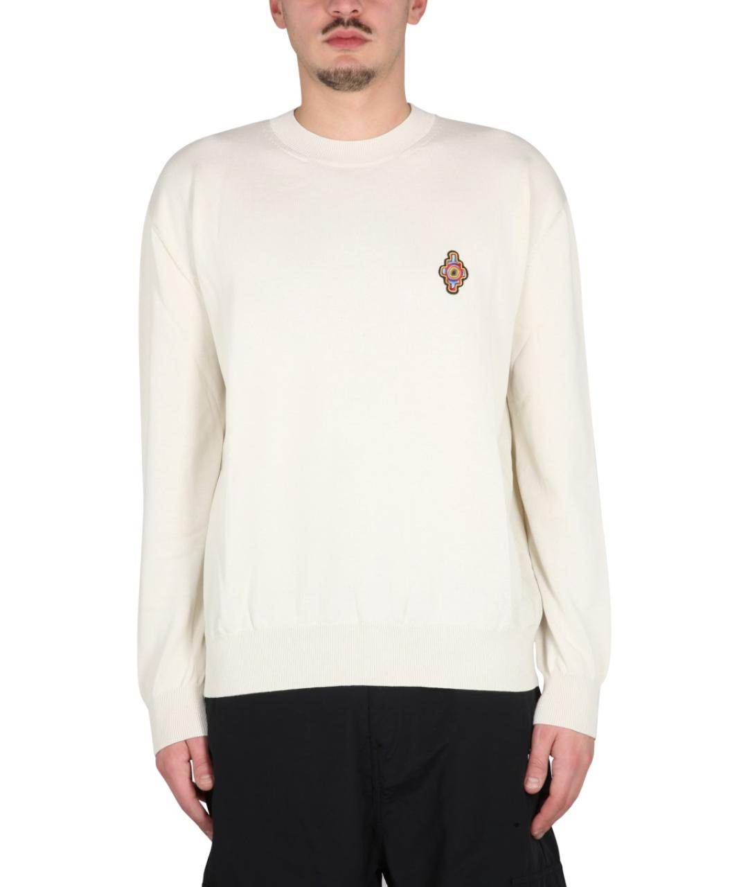 MARCELO BURLON Розовый хлопковый джемпер / свитер, фото 5