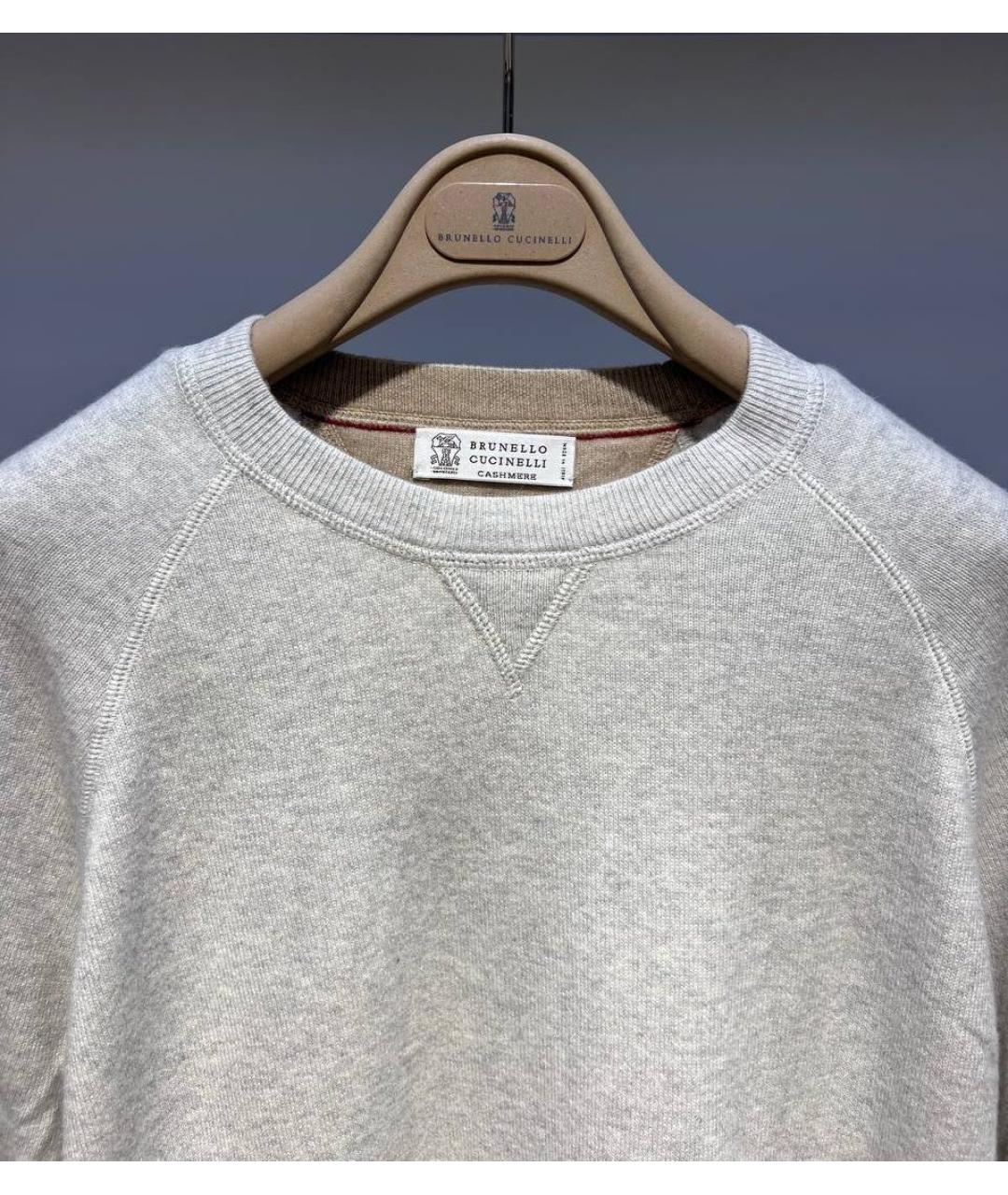 BRUNELLO CUCINELLI Белый шерстяной джемпер / свитер, фото 3
