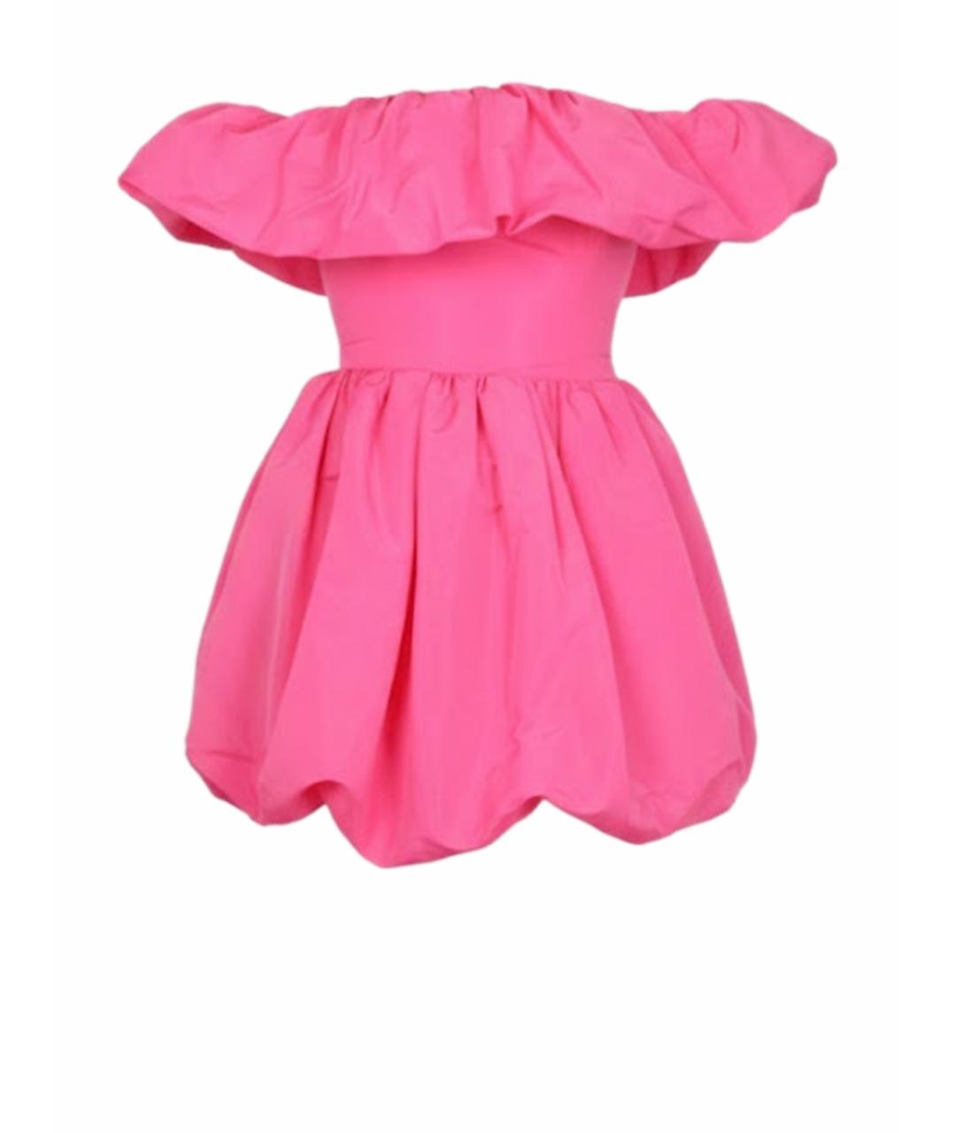 MSGM Фуксия полиэстеровое повседневное платье, фото 1