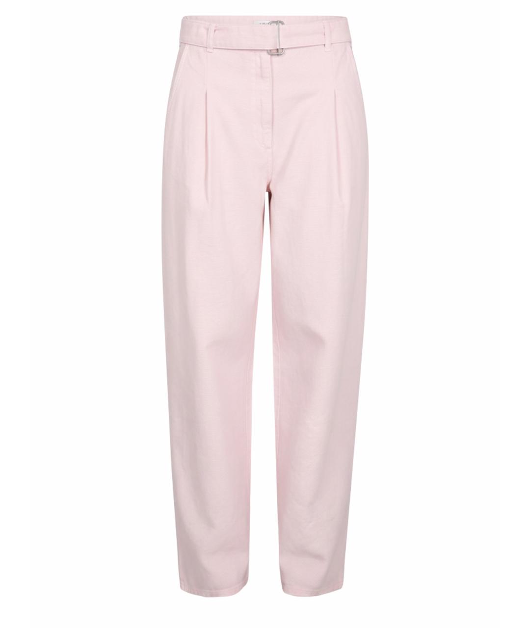 PHILOSOPHY DI LORENZO SERAFINI Розовые хлопковые прямые джинсы, фото 1