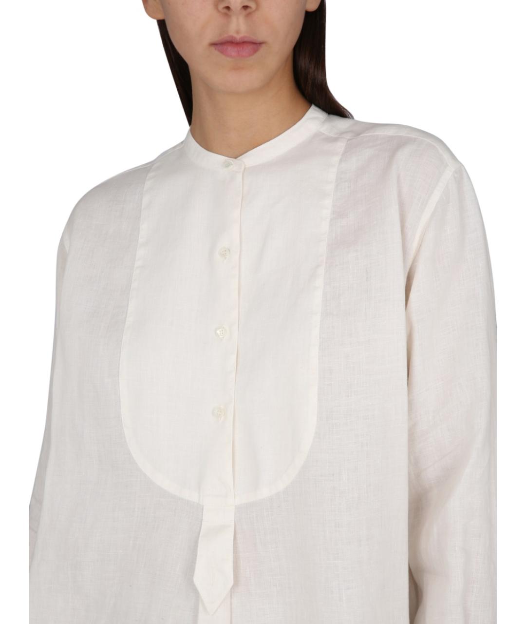 ASPESI Белая льняная рубашка, фото 4