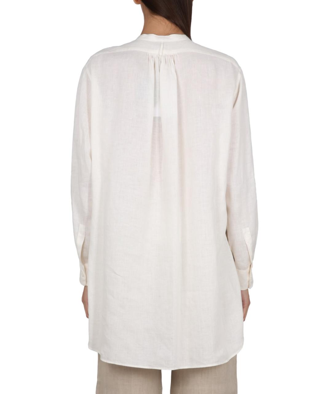 ASPESI Белая льняная рубашка, фото 3