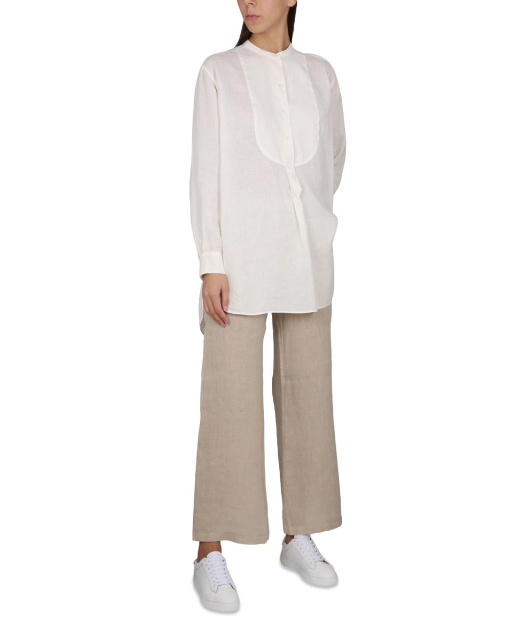 ASPESI Белая льняная рубашка, фото 2