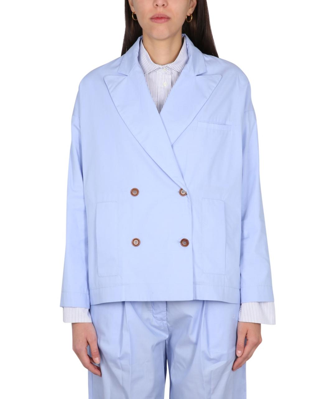 JEJIA Голубой хлопковый жакет/пиджак, фото 5