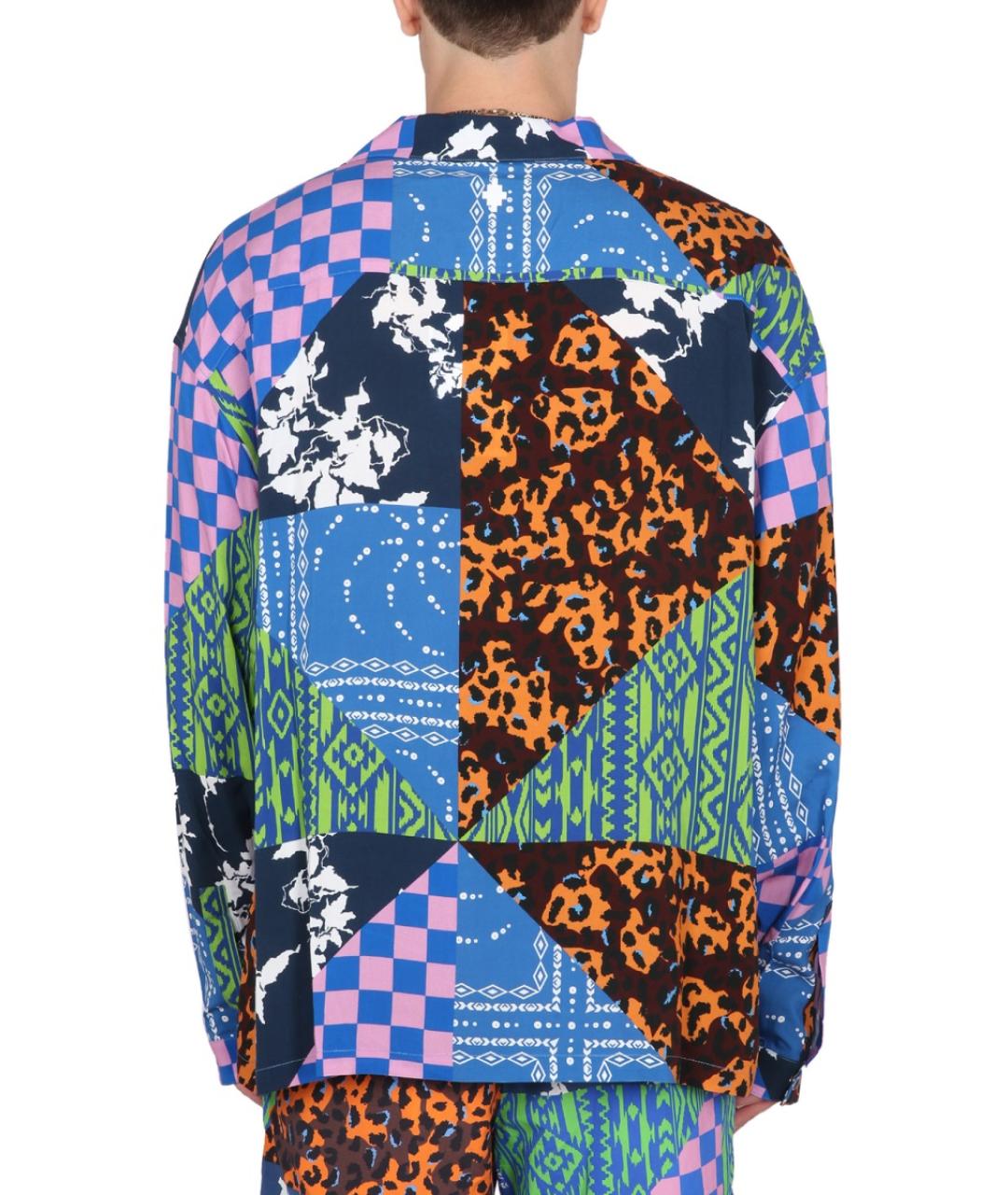 MARCELO BURLON Синяя кэжуал рубашка, фото 3