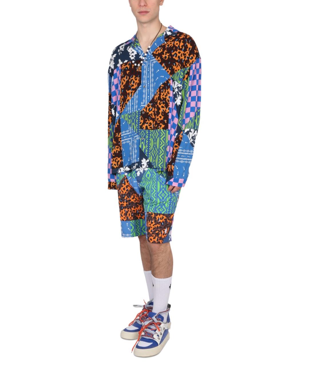 MARCELO BURLON Синяя кэжуал рубашка, фото 2