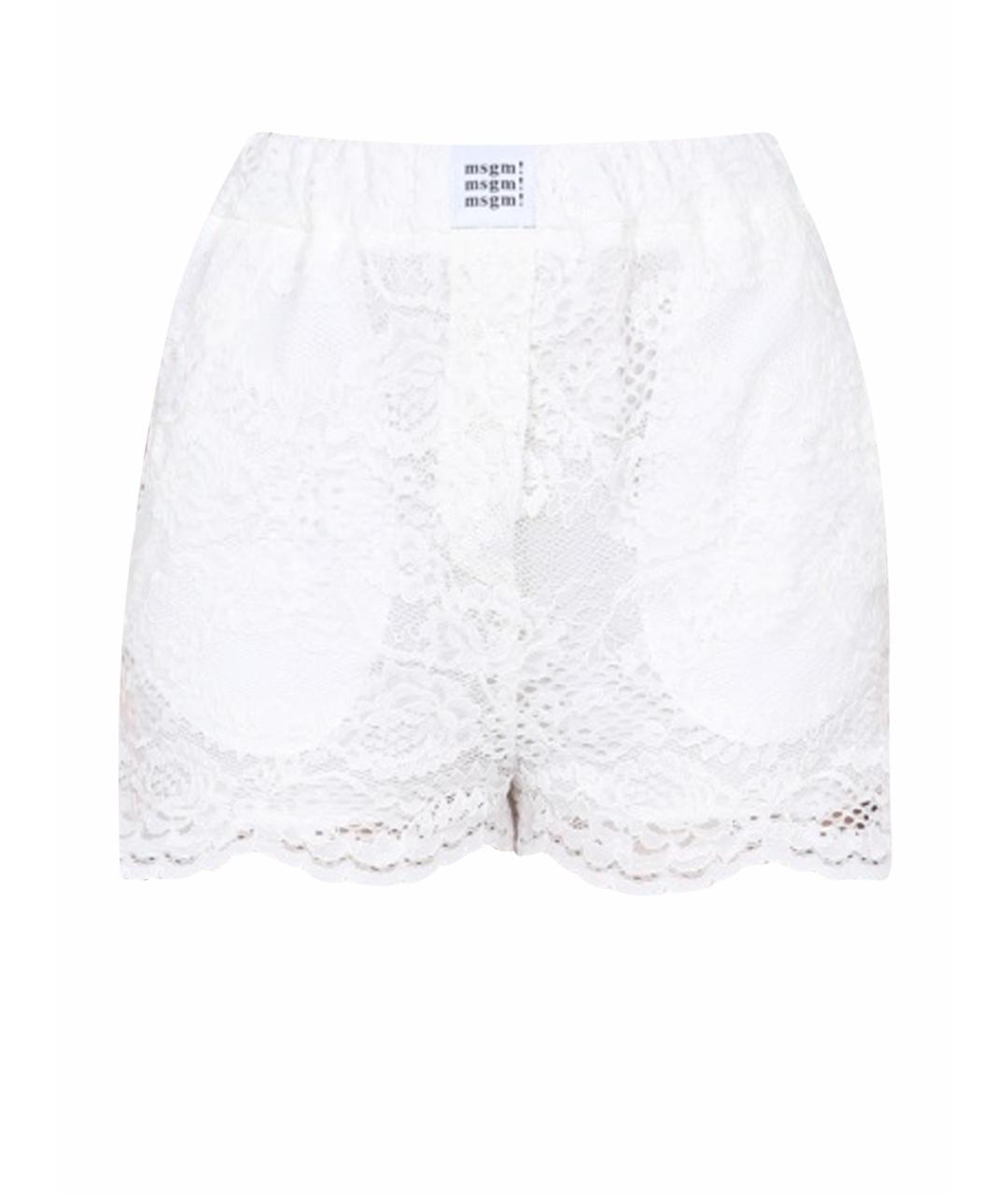 MSGM Белые полиамидовые шорты, фото 1