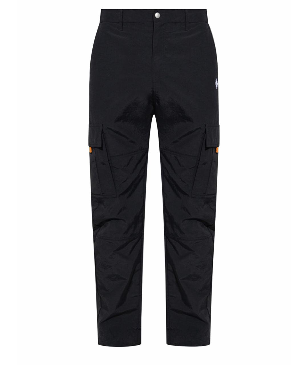 MARCELO BURLON Черные полиамидовые повседневные брюки, фото 1