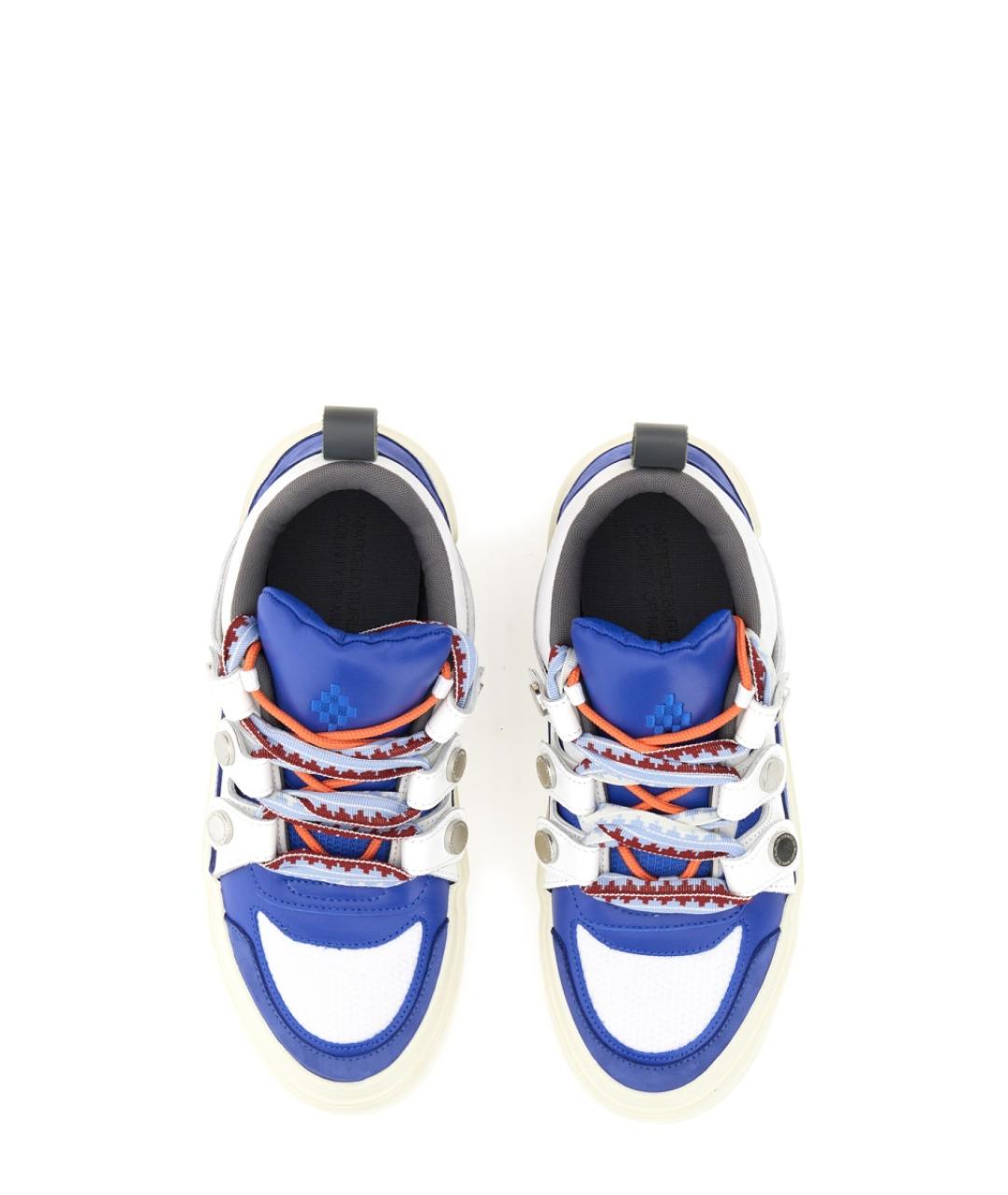 MARCELO BURLON Синие низкие кроссовки / кеды, фото 5
