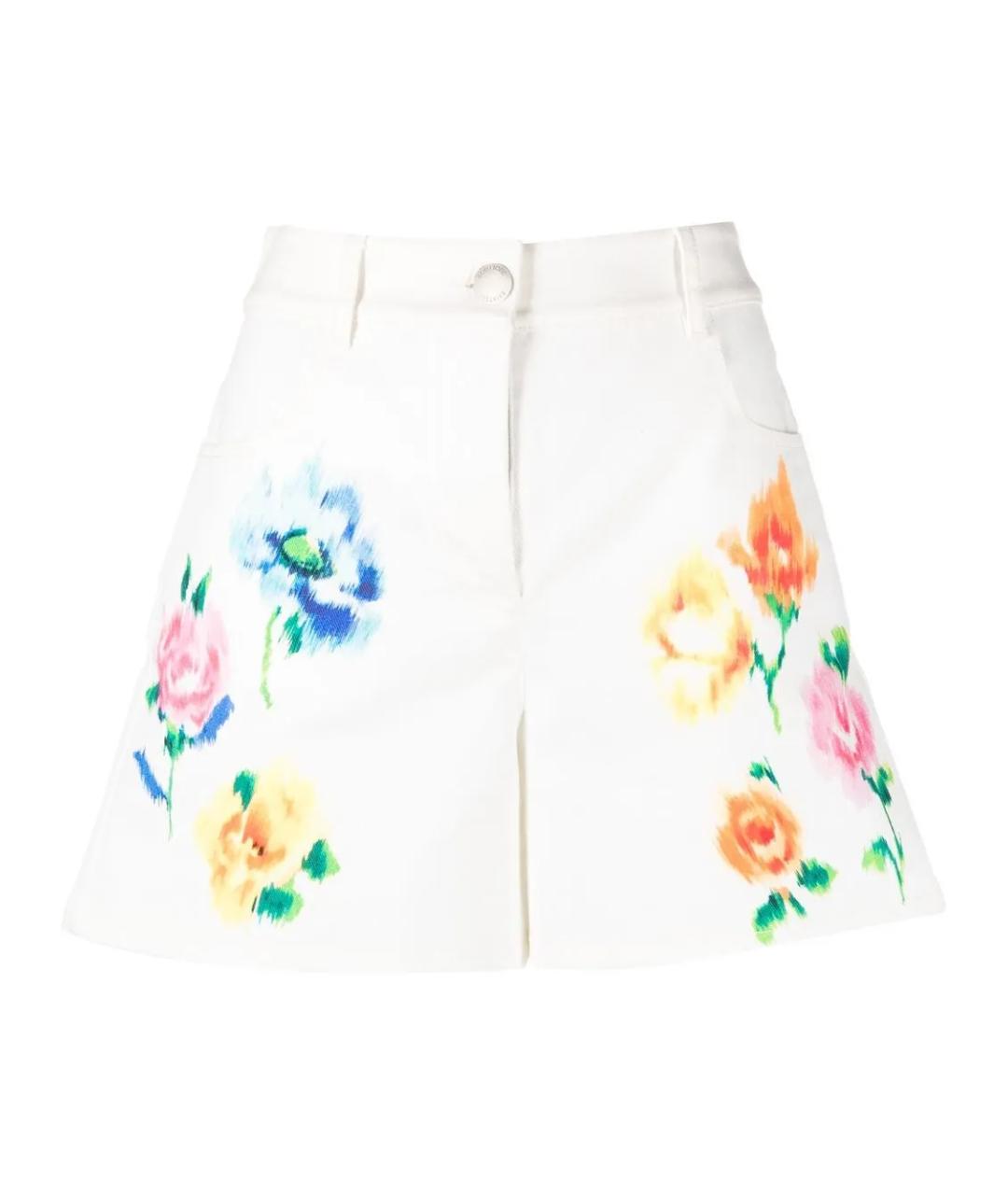 BOUTIQUE MOSCHINO Белые хлопковые шорты, фото 1