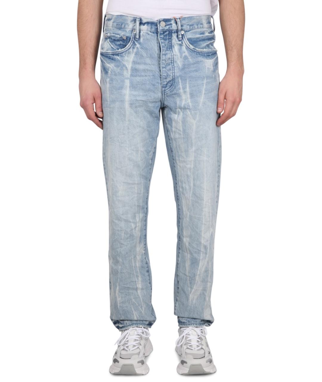 PURPLE Голубые прямые джинсы, фото 5