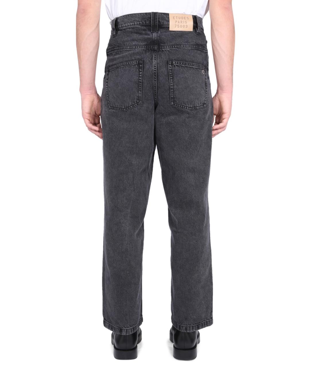 ETUDES Черные хлопковые прямые джинсы, фото 4