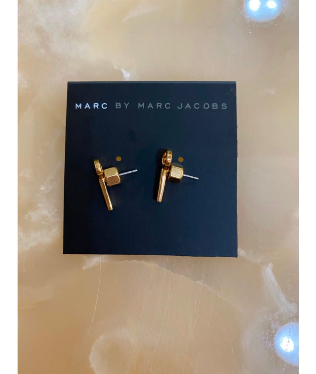 MARC BY MARC JACOBS Золотые металлические серьги, фото 5