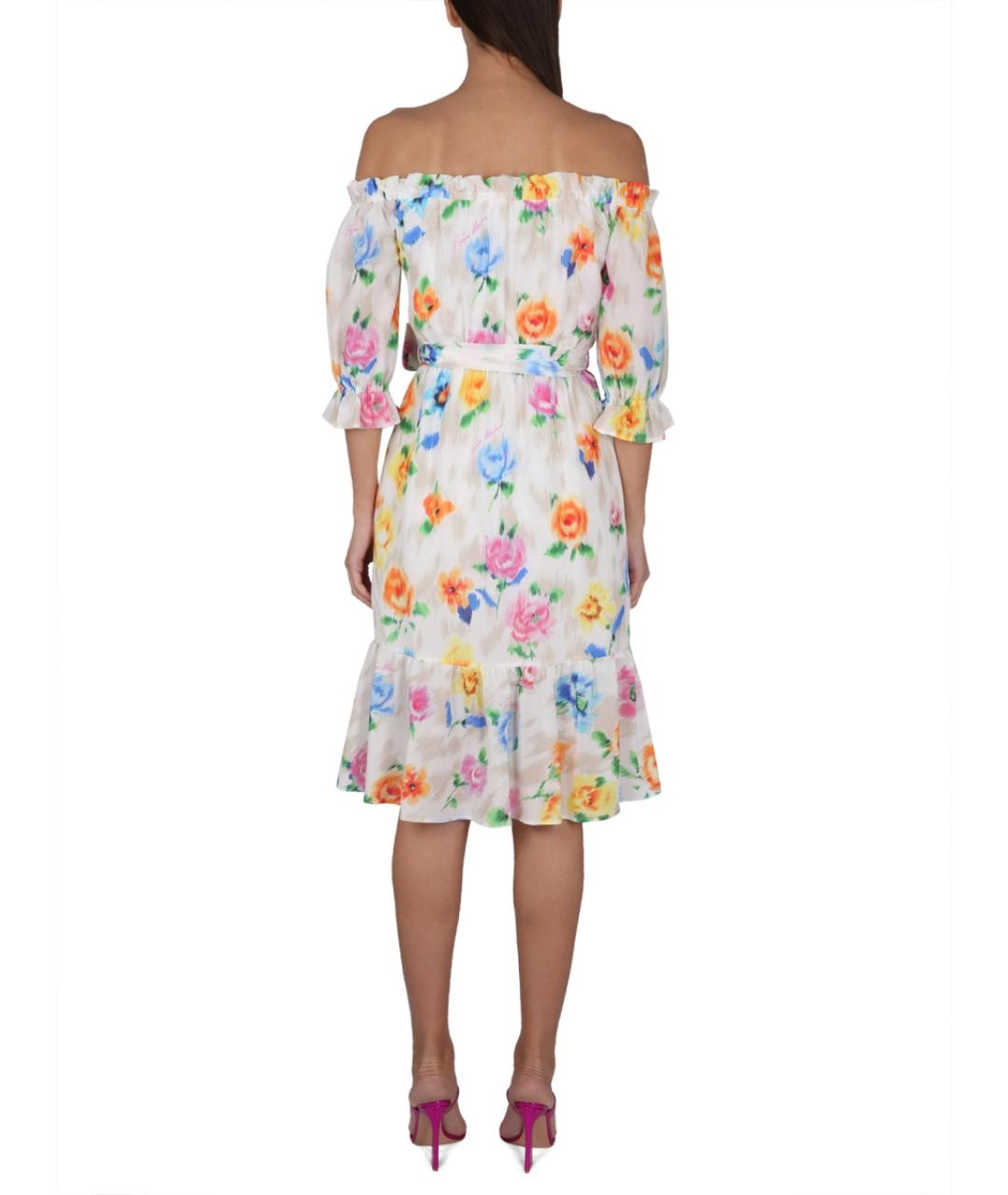 BOUTIQUE MOSCHINO Мульти хлопковое повседневное платье, фото 3