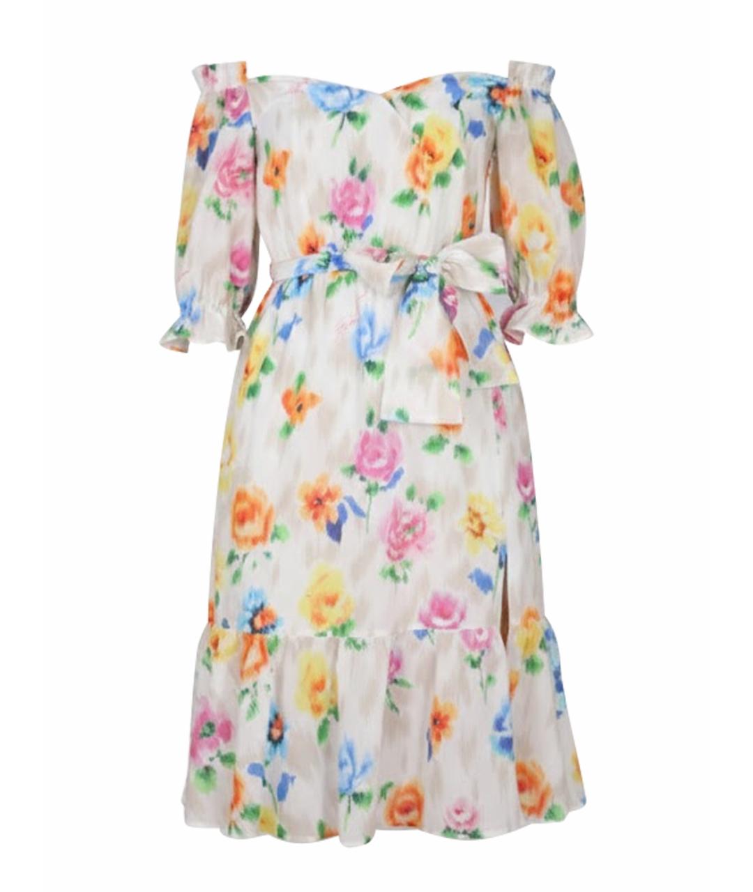 BOUTIQUE MOSCHINO Мульти хлопковое повседневное платье, фото 1