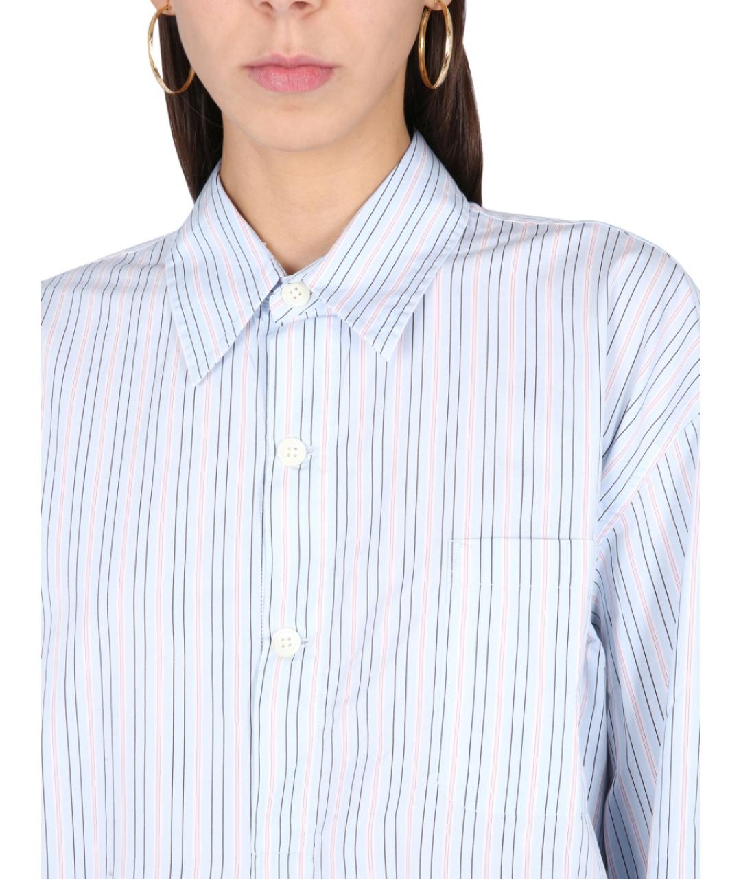 OUR LEGACY Голубая хлопковая рубашка, фото 4